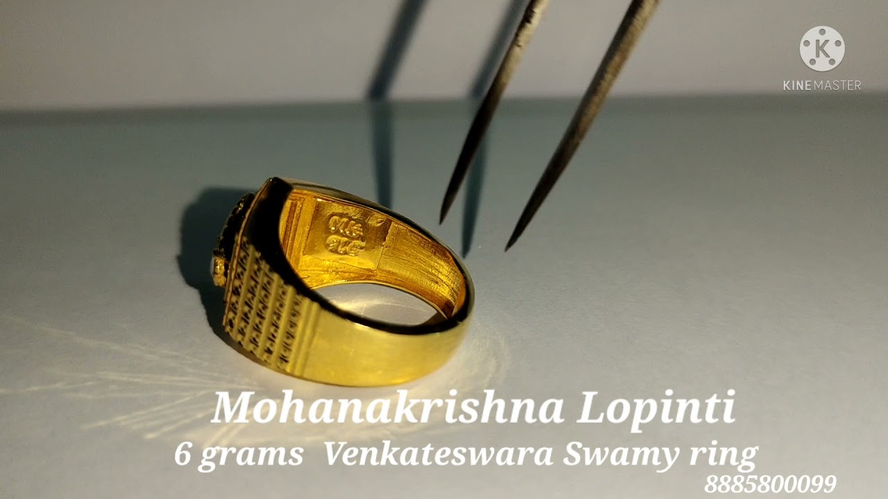 Latest Gold Rings Designs With Weight/Gold Venkateswara swamy Rings  Designs/Finger Rings Designs - YouTube
